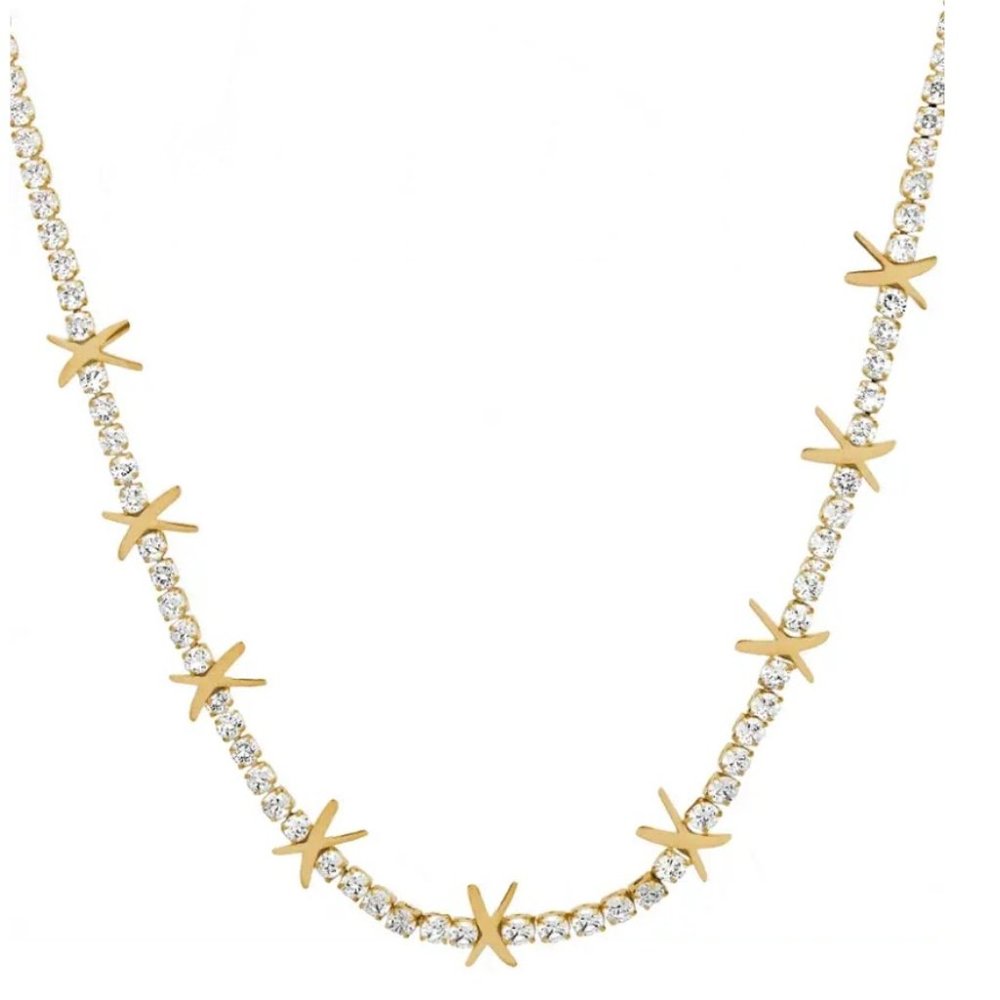 Gemma Owen Tennis Necklace (Gold)